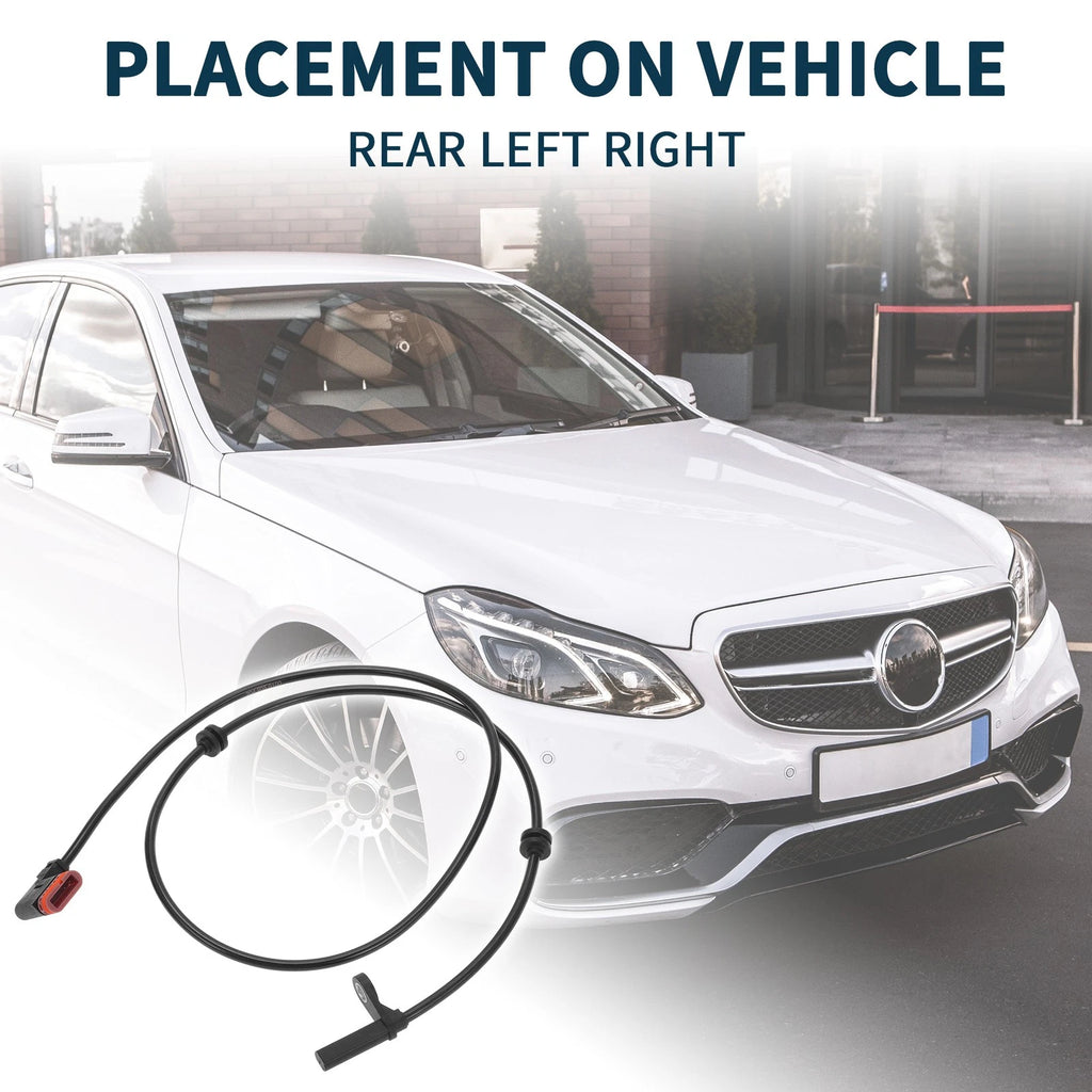 2pcs Rear Side ABS Wheel Speed Sensor Replacement for Mercedes C250 (2012–2015)