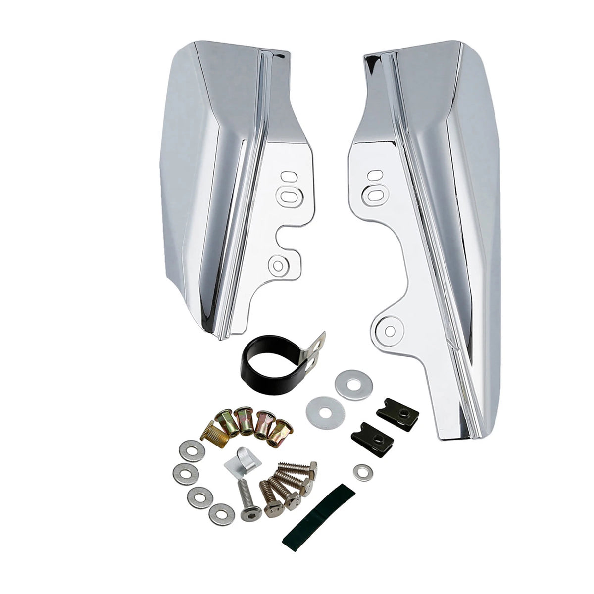 Chrome Mid-Frame Air Deflectors for Harley Electra Glide (2001–2008)