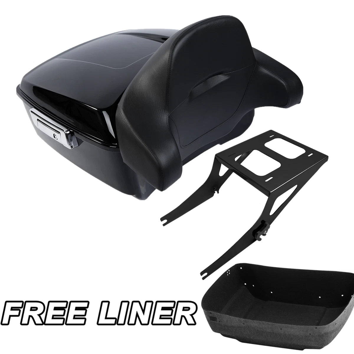 Trunk Mount Rack Backrest for Harley Fat Boy FLST (2008–2016)