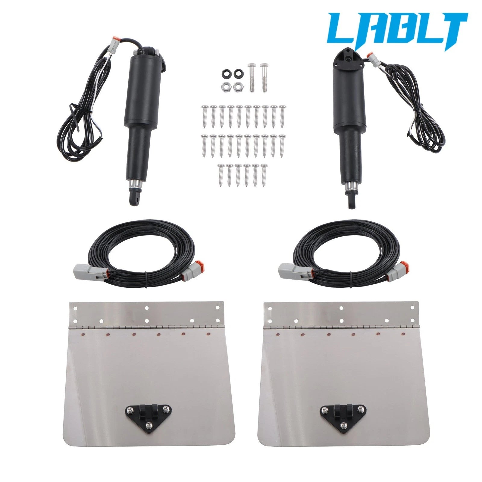 Trim Tab Kit for Lenco Boats 16'-25' 12V (Without Switch, 2PCS)