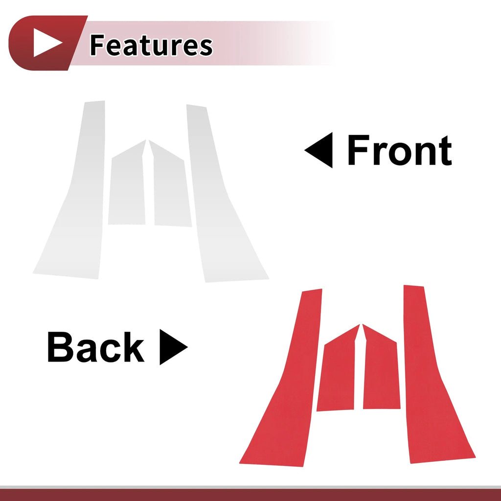 Door Pillar Window Trim Replacement for Toyota Wish (2003–2009) Silver Tone
