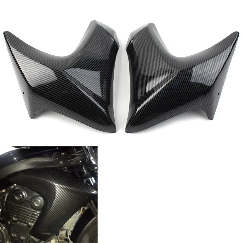 Carbon Surface Radiator Cap Compression Plate for Kawasaki ER6N (2012–2016)
