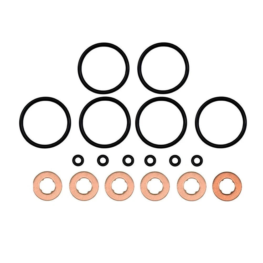 Injector Washer O Ring Seal Kit 18 Pieces for BMW Engines