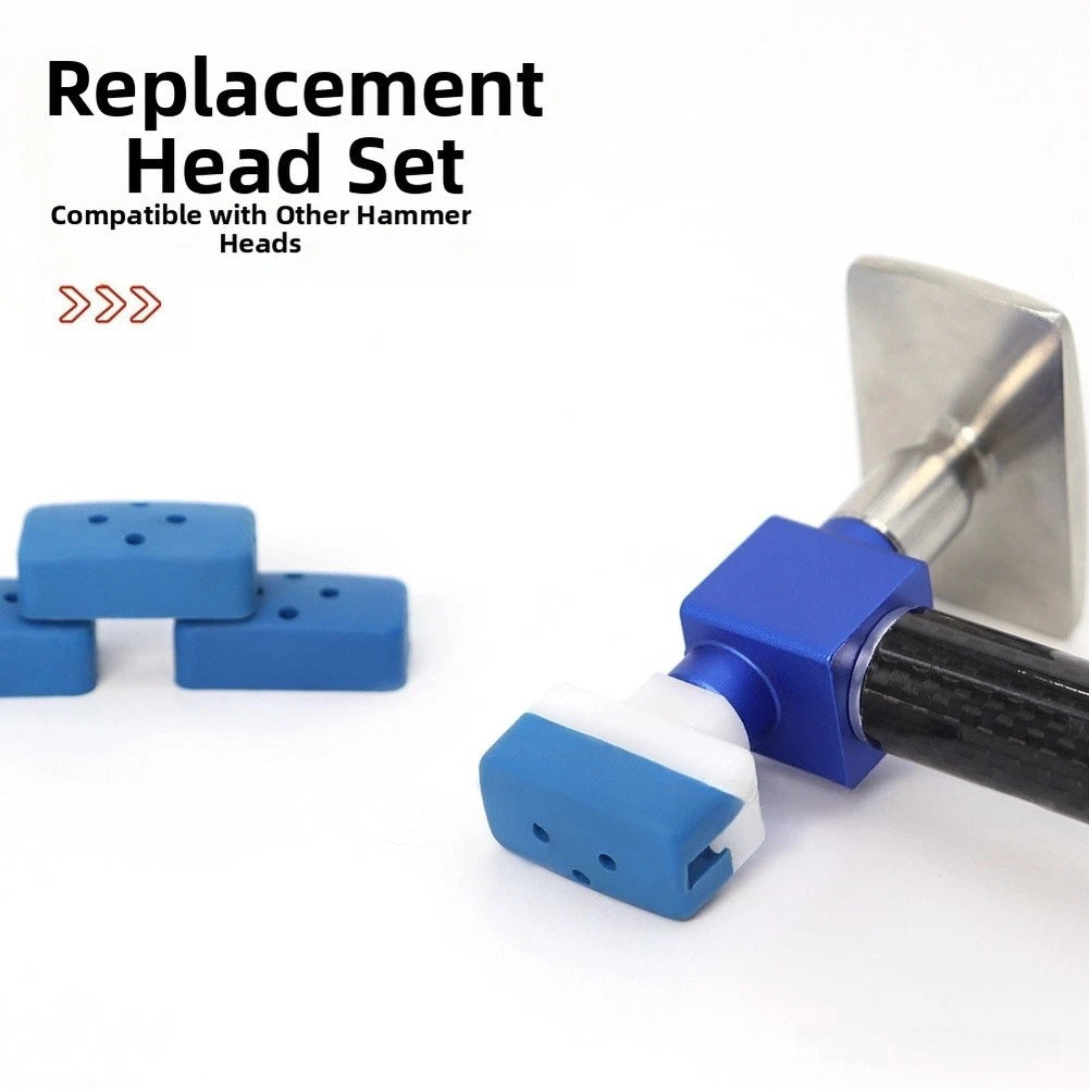 Car Dent Repair Tool Kit with Replaceable Rubber Hammer Heads