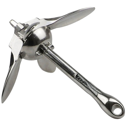 Compact Folding Anchor Designed Like an Umbrella for Boats Using 316 SS
