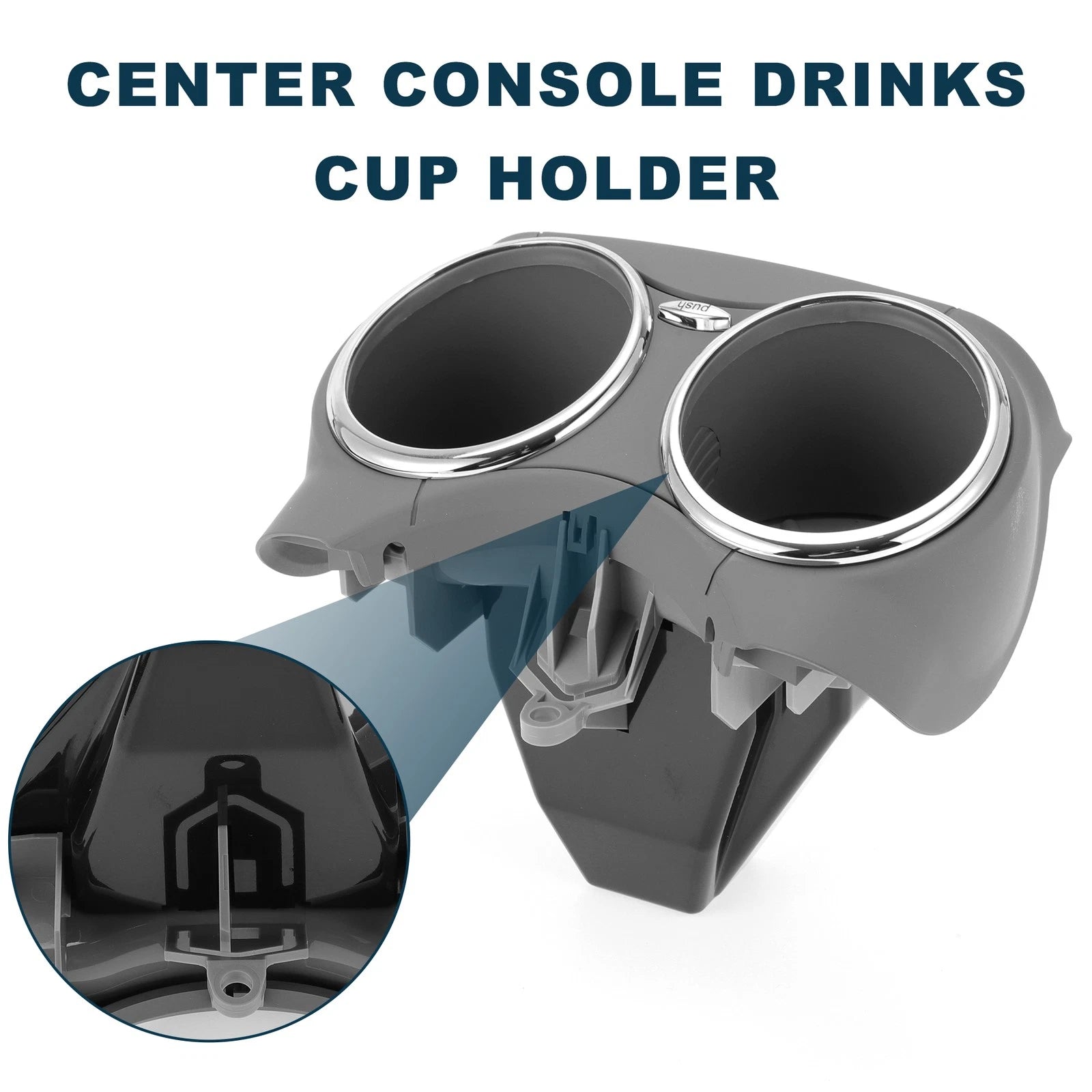 Cup Holder Replacement for Mercedes Benz W219 Drink Holder Gray (2005–2011)
