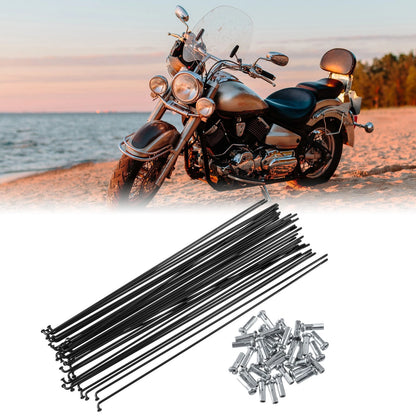 Bicycle Spokes Steel Replacement 14G 238mm with Nipples for Most Bikes
