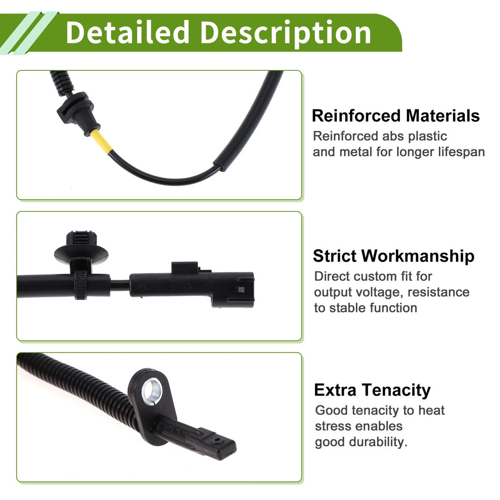 ABS Wheel Speed Sensor Replacement Rear for Lincoln MKZ (2013–2015)
