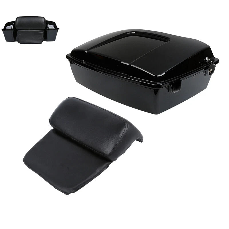 Black Chopped Trunk Backrest for Harley Davidson Touring (1997–2013)