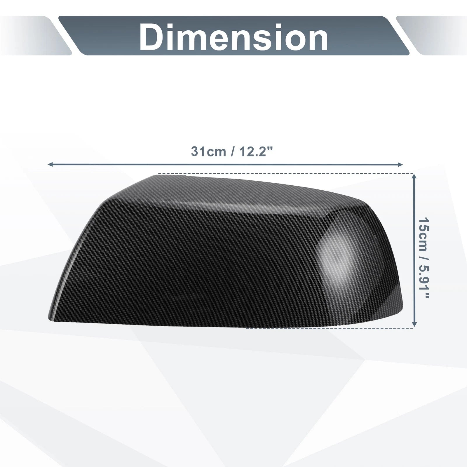 Rearview Mirror Cover Cap Replacement Set for Toyota Tundra Sequoia (2007–2021)