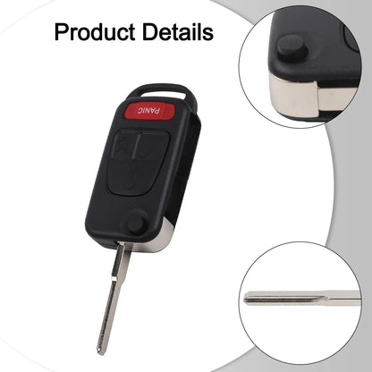 3 Button Key Case for Mercedes ML320 SLK230 (1998–2004)