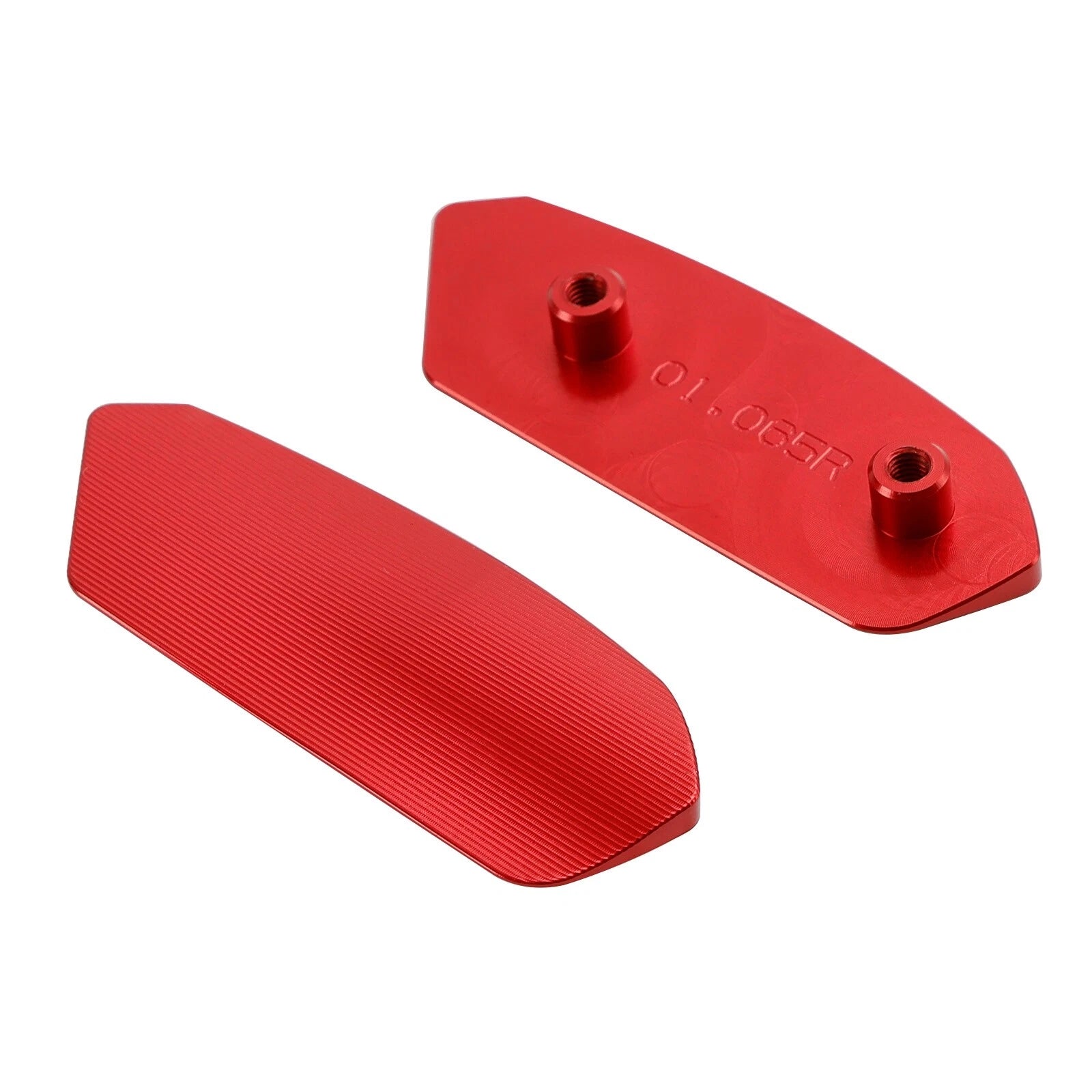 CNC Aluminum Red Mirror Block Off Plates for Suzuki GSXR1000 GSXR1000R (2017–2024)