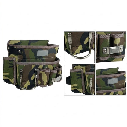 Lightweight Oxford Waist Bag for Tools - Adjustable Belt for Electricians