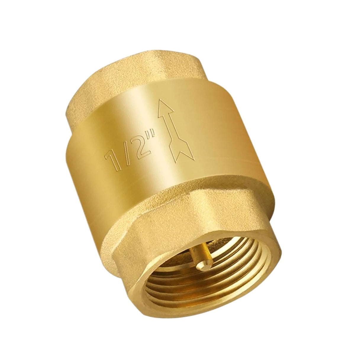 1/2 Inch NPT Brass Fuel Line Non-Return Valve Push Lock Design