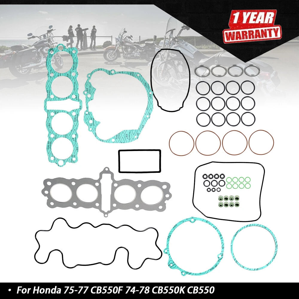Engine Gasket Kit Set for Honda CB550F (1975–1977), CB550K (1974–1978)