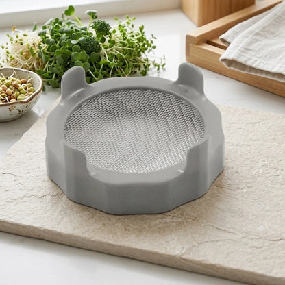 Sprouting Lid for Wide Mouth Jars (316 SS + ABS) - Easy Storage Design