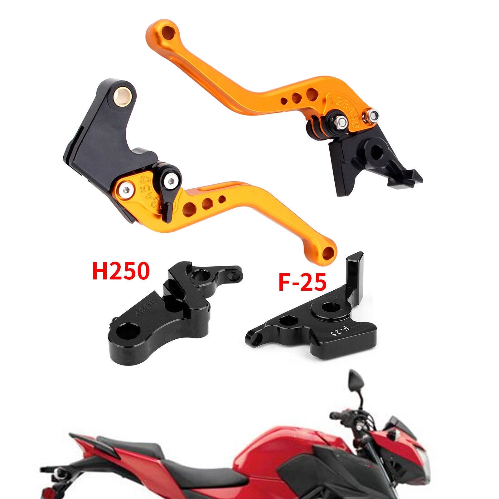 Short Clutch Brake Lever for Honda CB500F CBR500R CBR300RR (2013–2016) Gold T9
