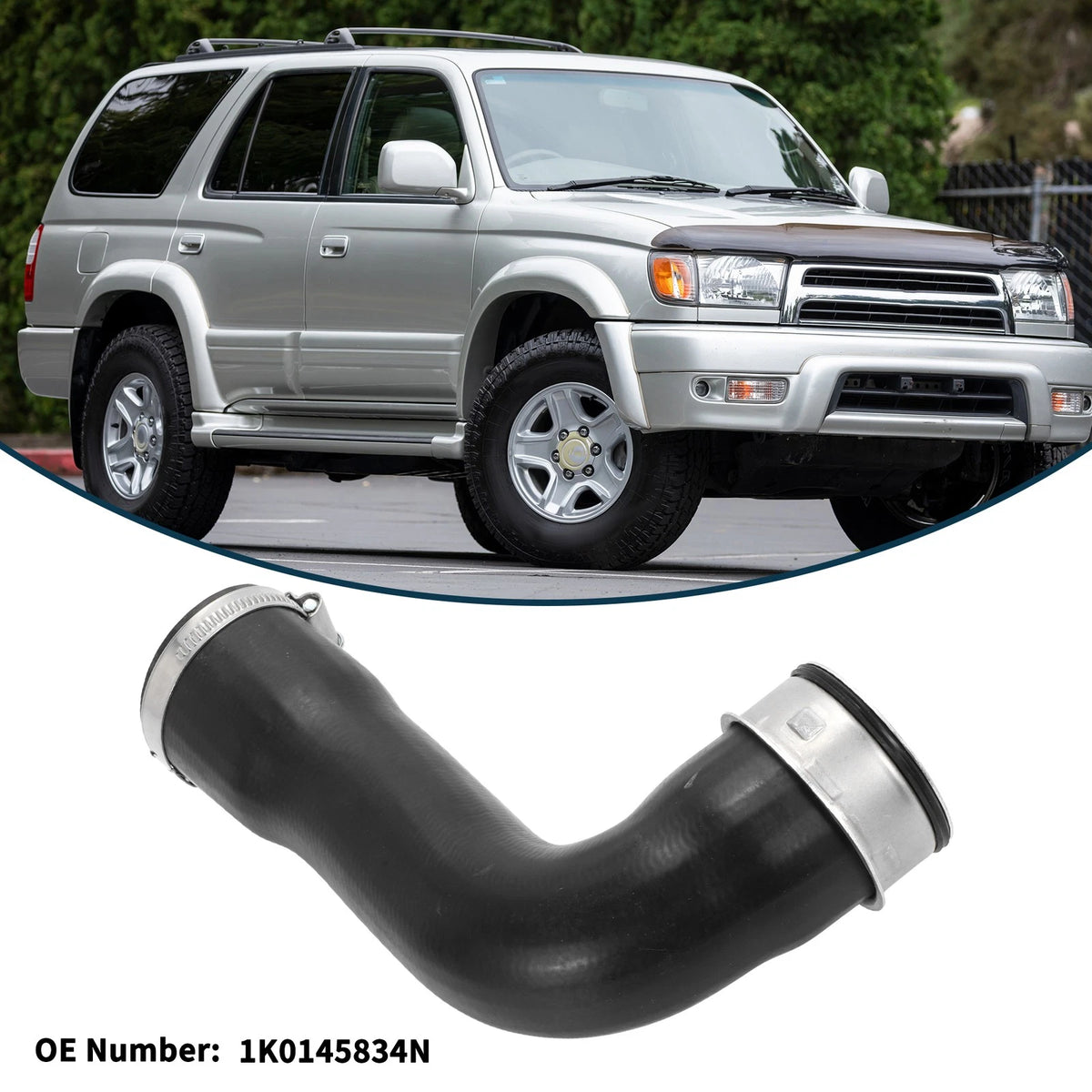 Radiator Hose for Skoda Octavia II (2004–2013) 1K0145834N Rubber Intercooler Pipe
