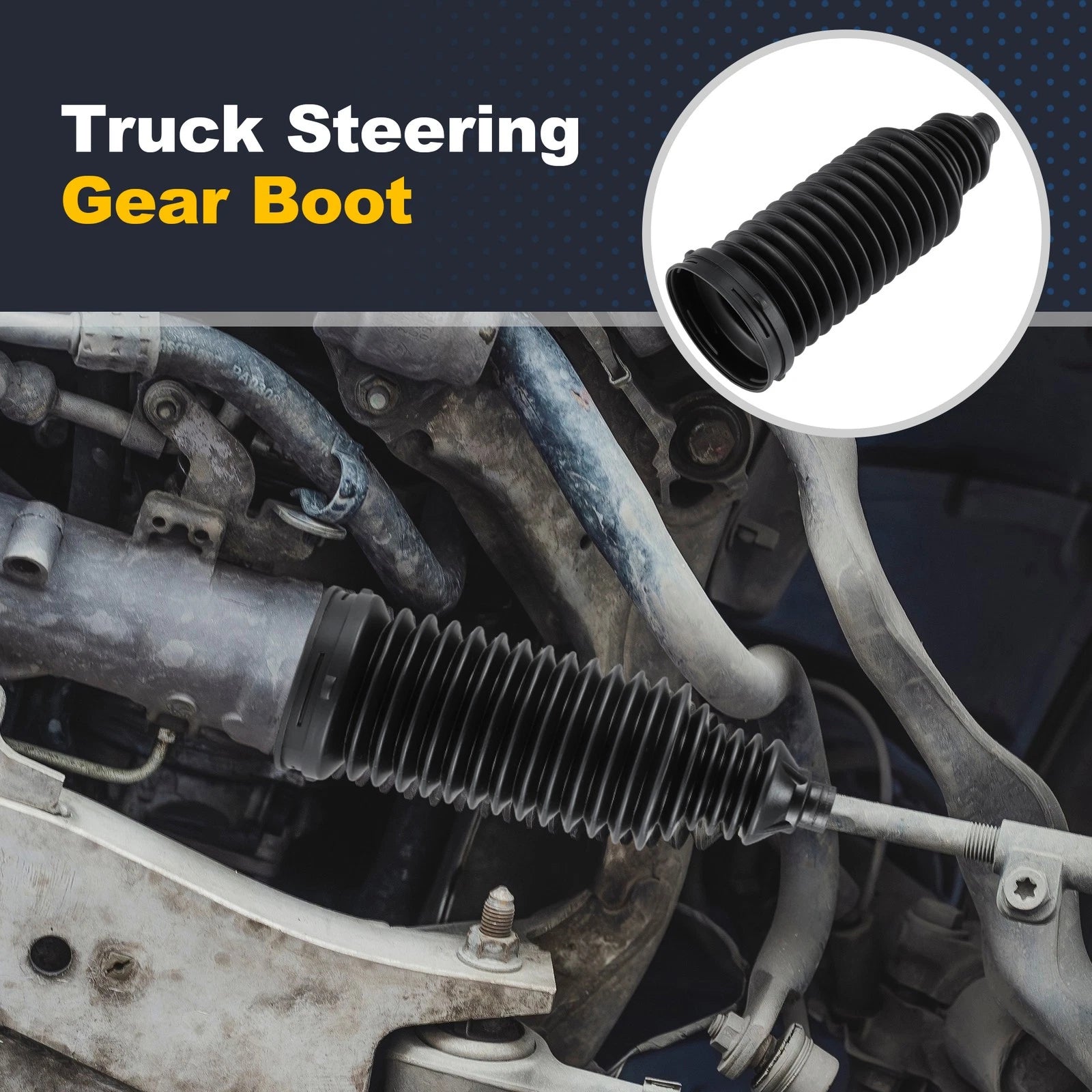 2X Steering Gear Boot Bellow for Ram 1500 (2013–2025) 68166674AA