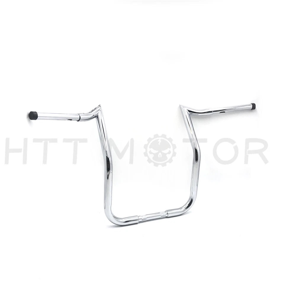 14" Chrome Handlebars for Harley Touring Batwing Fairing (1986–2017)