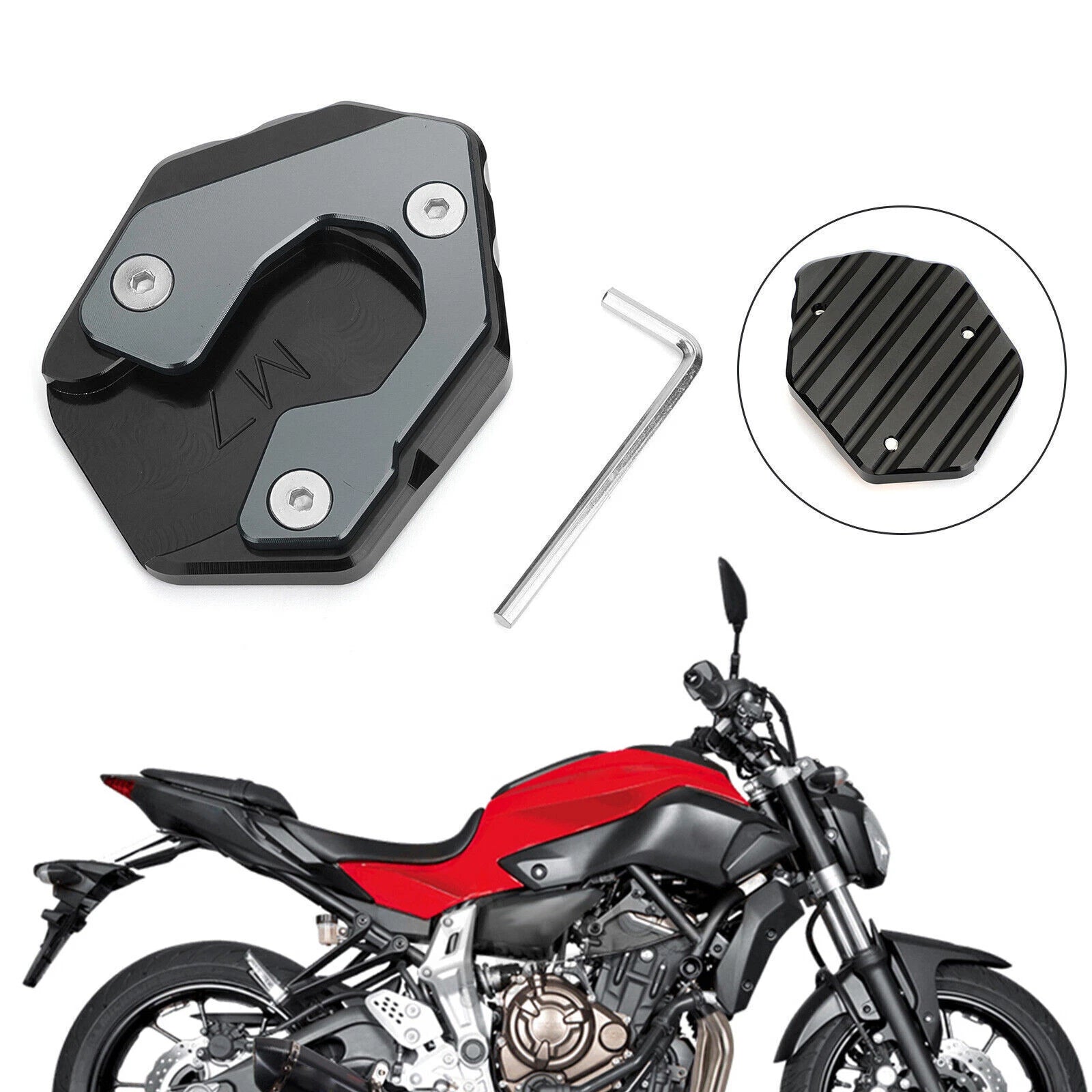 Side Stand Extension for Yamaha MT-07 FZ-07 (2014–2023)