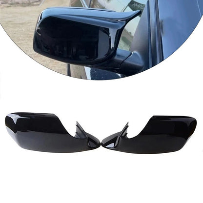 Gloss Black Side Mirror Cover for BMW E46 Sedan, E39 5 Series (1998–2006)
