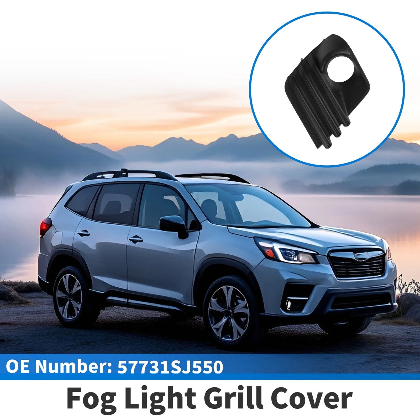 Front Left Fog Light Grill Replacement for Subaru Forester (2022–2024)