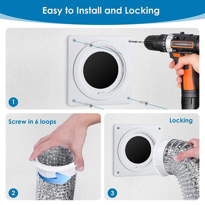 Dryer Vent Connector for Home and Commercial Use (Leak-free Design)