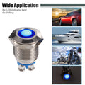 5 Pcs 12mm LED Waterproof Pilot Indicator Light for Universal