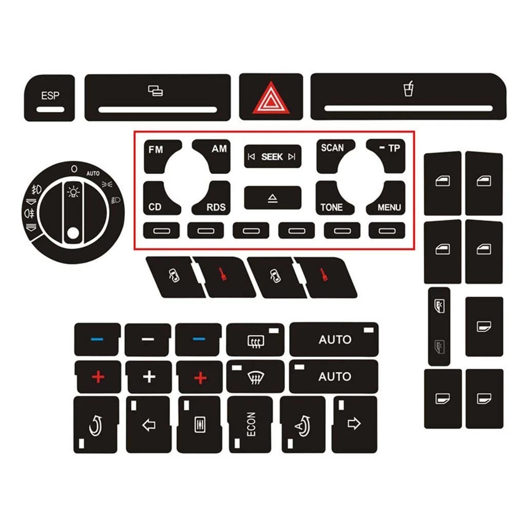 Headlight Adjustment Button Repair Knob for Audi A4 B6 B7 (2001–2008)