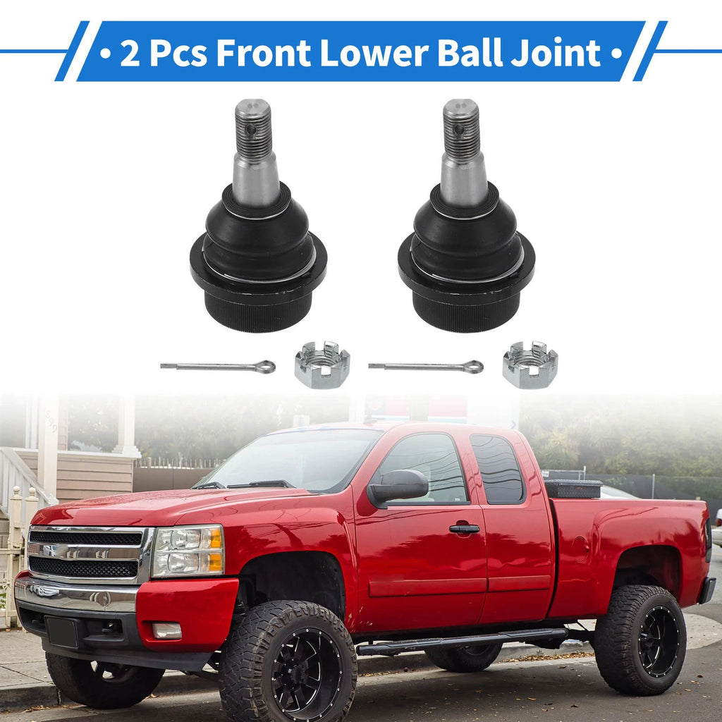 2 Pcs Front Lower Ball Joints Replacement for Chevrolet Silverado 1500 HD (2001–2003)