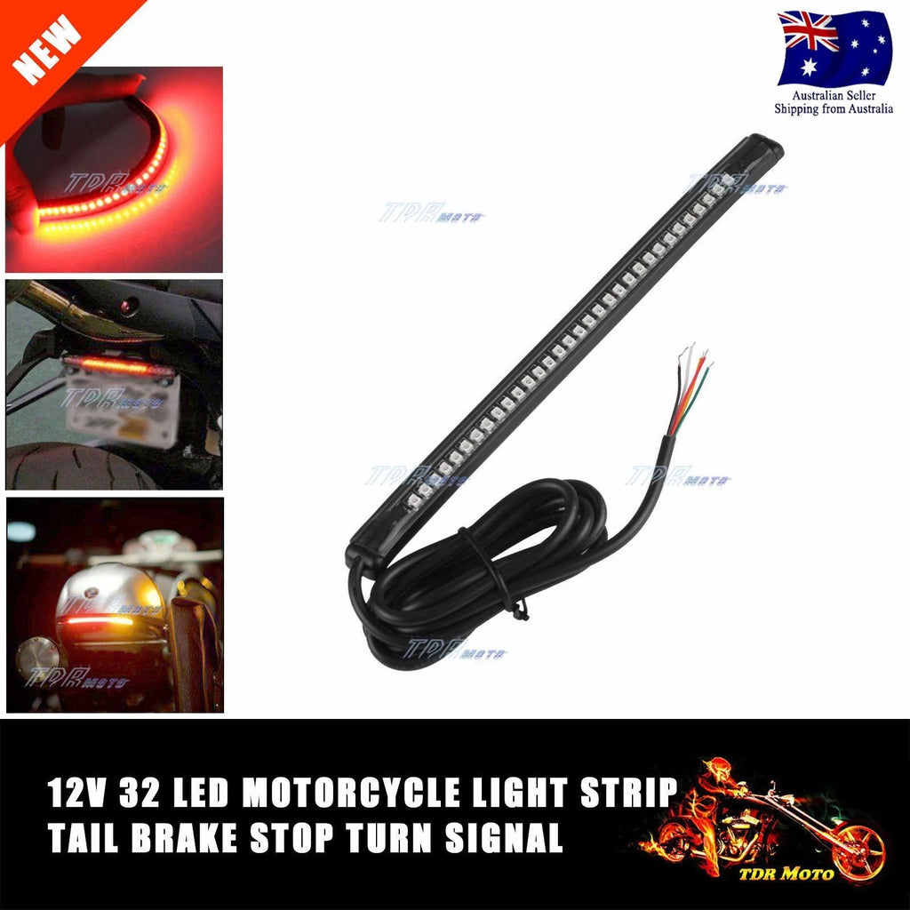 32 LED Rear Tail Light Strip for Motorcycle (DC 12V)