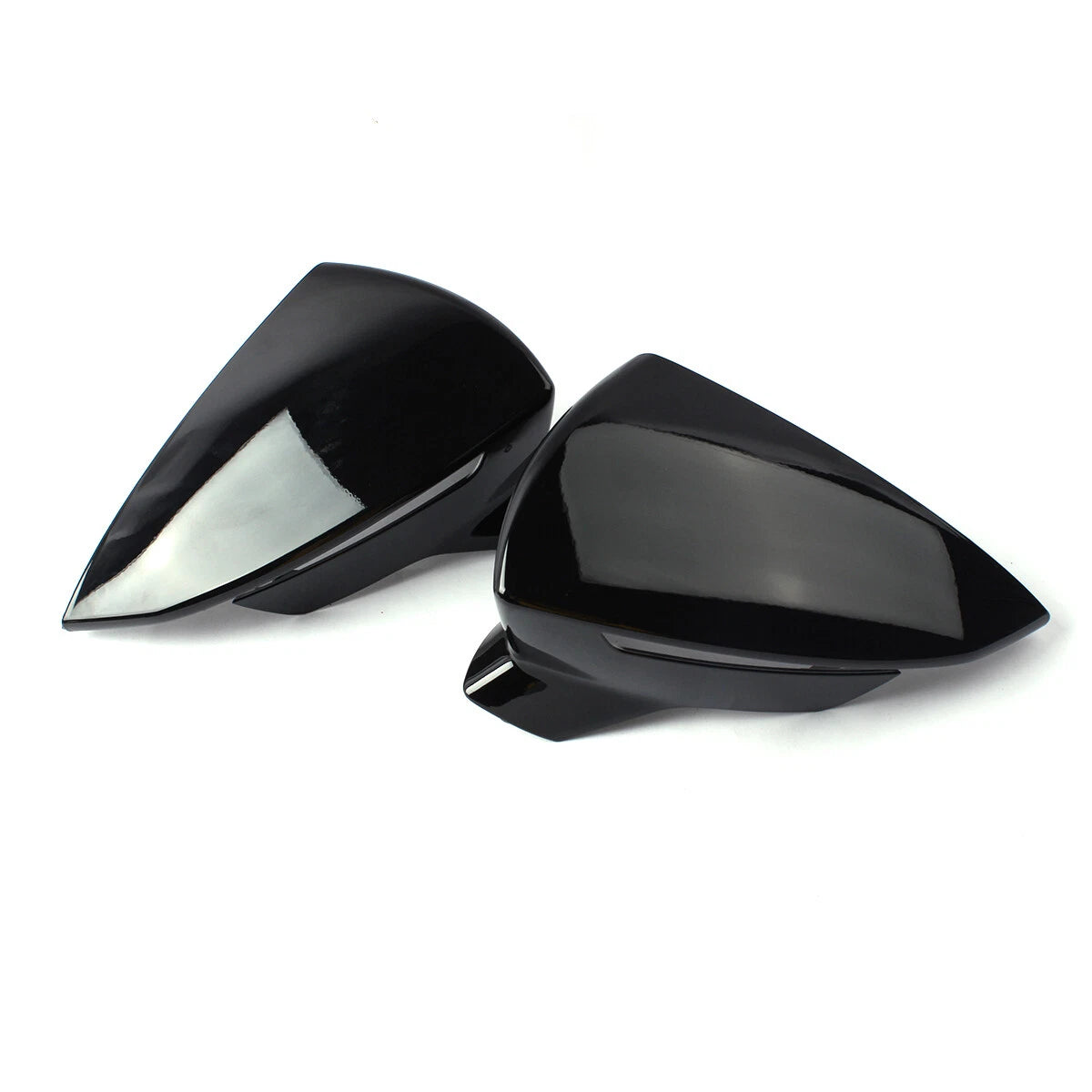 Gloss Black Wing Mirror Cover Cap for SEAT Leon Mk3 (2013–2020), Ibiza (2017–2018)