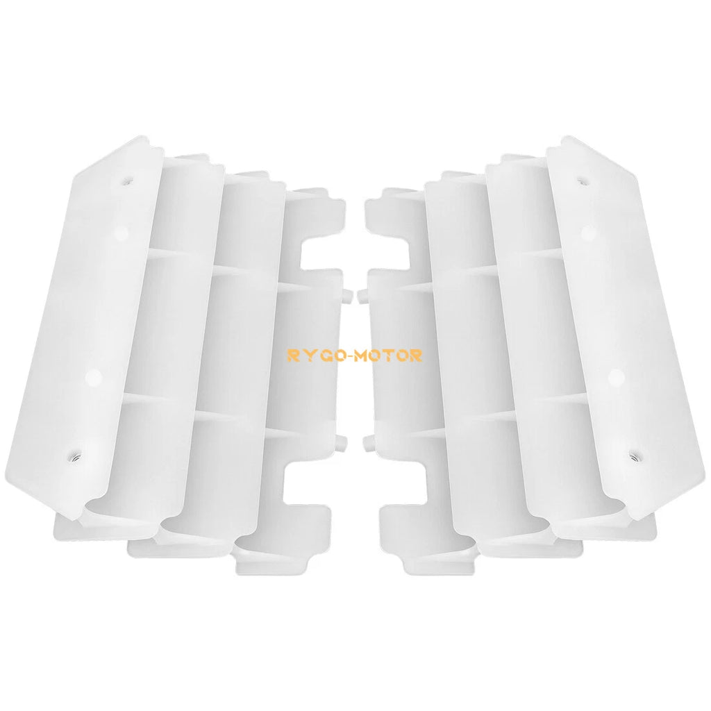 2 Radiator Louvers Guards White for Kawasaki KX125 KX250 (1997–2004) 14037-1310-RZ