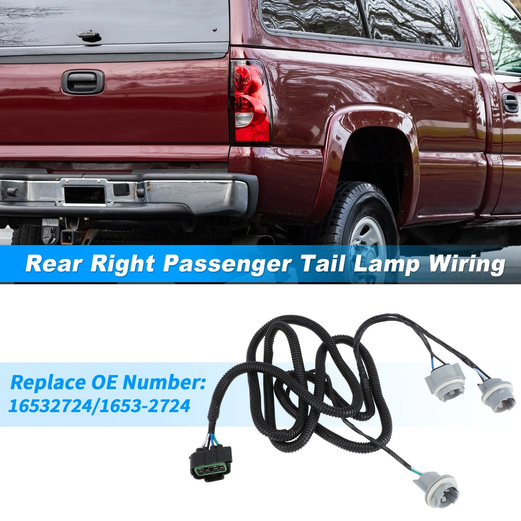 Rear Right Tail Light Socket Wiring Harness Replacement for Chevy Silverado