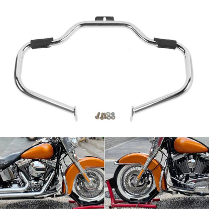 Mustache Engine Guard Crash Bar for Harley Softail Deluxe FLSTF FLSTSC (2000–2017)