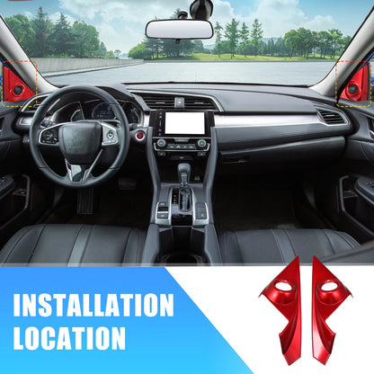 Front Door Window A Pillar Speaker Trim Cover for Honda Civic (2016–2021)