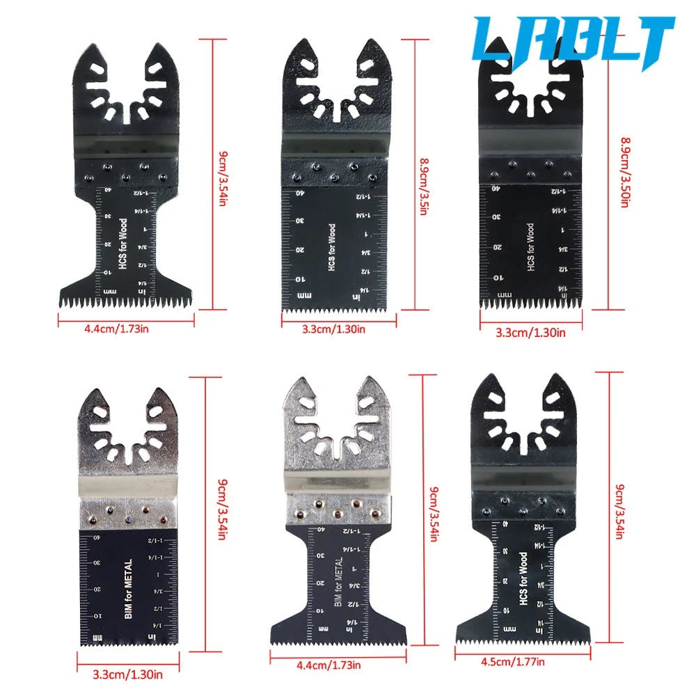 50 PC Oscillating Tool Blades for Multitool (Metal Wood Plastic Cutting)