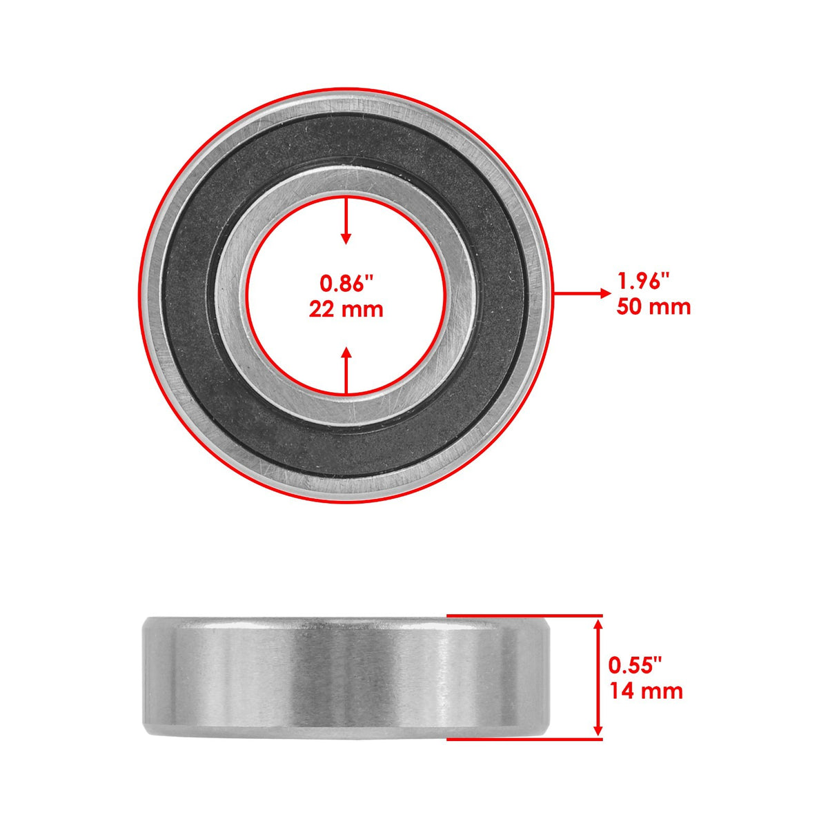 Rear Wheel Ball Bearings Seals Kit for Yamaha WR426F (2001–2002)