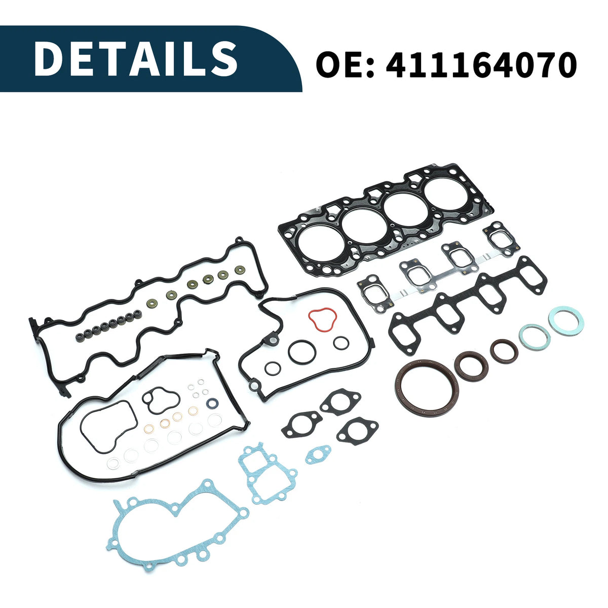 Cylinder Head Gasket Kit No. 411164070 for Toyota 2C (Year Range)