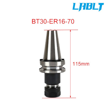 4X BT30-ER16 Collet Chucks for LABLT Tool Holder (70mm Gage Length)