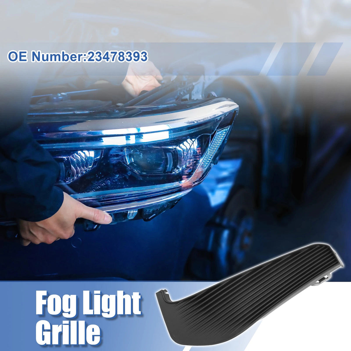 Front Left Fog Light Grille Cover Trim for Chevy Malibu (2016–2018)