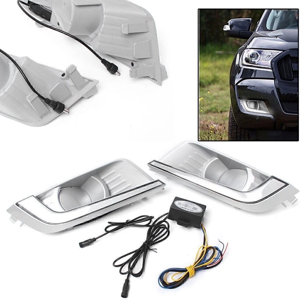 Daytime Running Light Cover for Ford Ranger (2015–2017) - White/Yellow