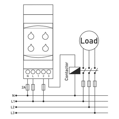 GKM11 Three Phase Relay for Adjustable Threshold & Time Delay (220VAC)