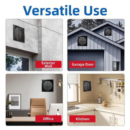 Square Pipe Rainproof Ventilation Louver Grille for Kitchen