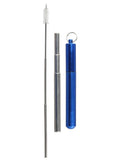 Retractable Metal Straw Kit with Keychain for Easy Carrying