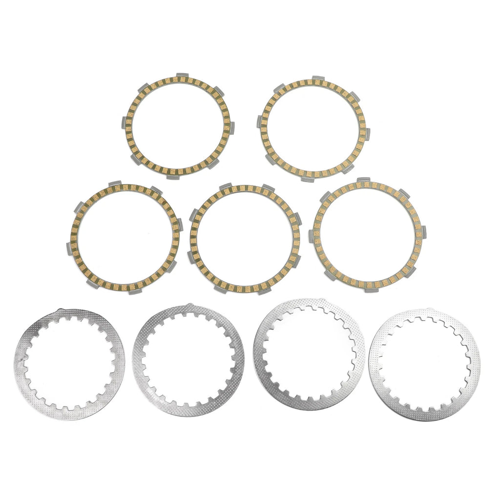 Clutch Kit Steel & Friction Plates for Yamaha XT125 RT100 RS100 TZR80 YBR125 (–)