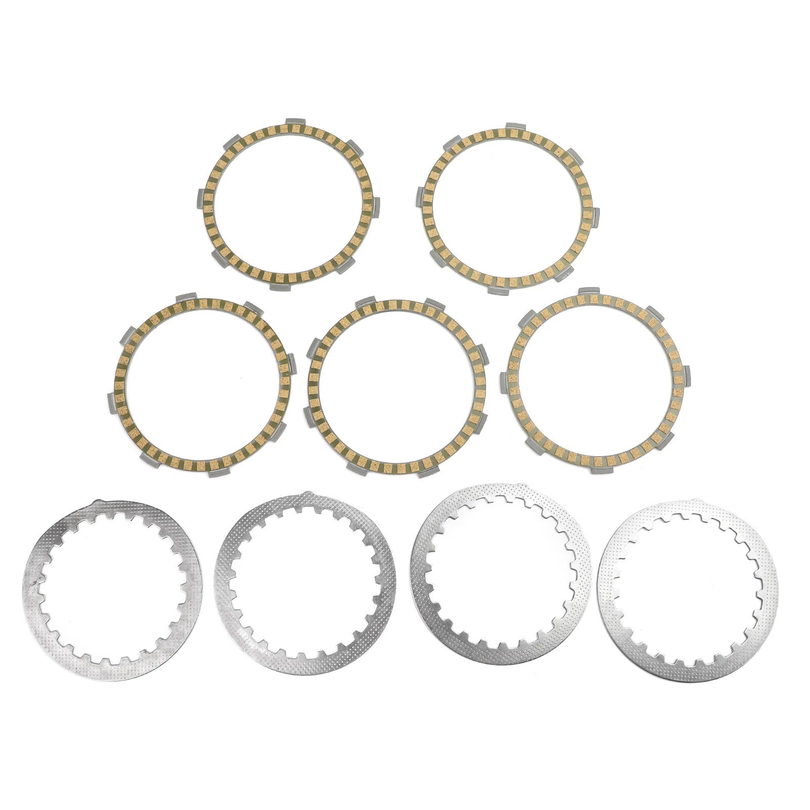 Clutch Kit Steel & Friction Plates for Yamaha XT125 RT100 RS100 TZR80 YBR125 (–)