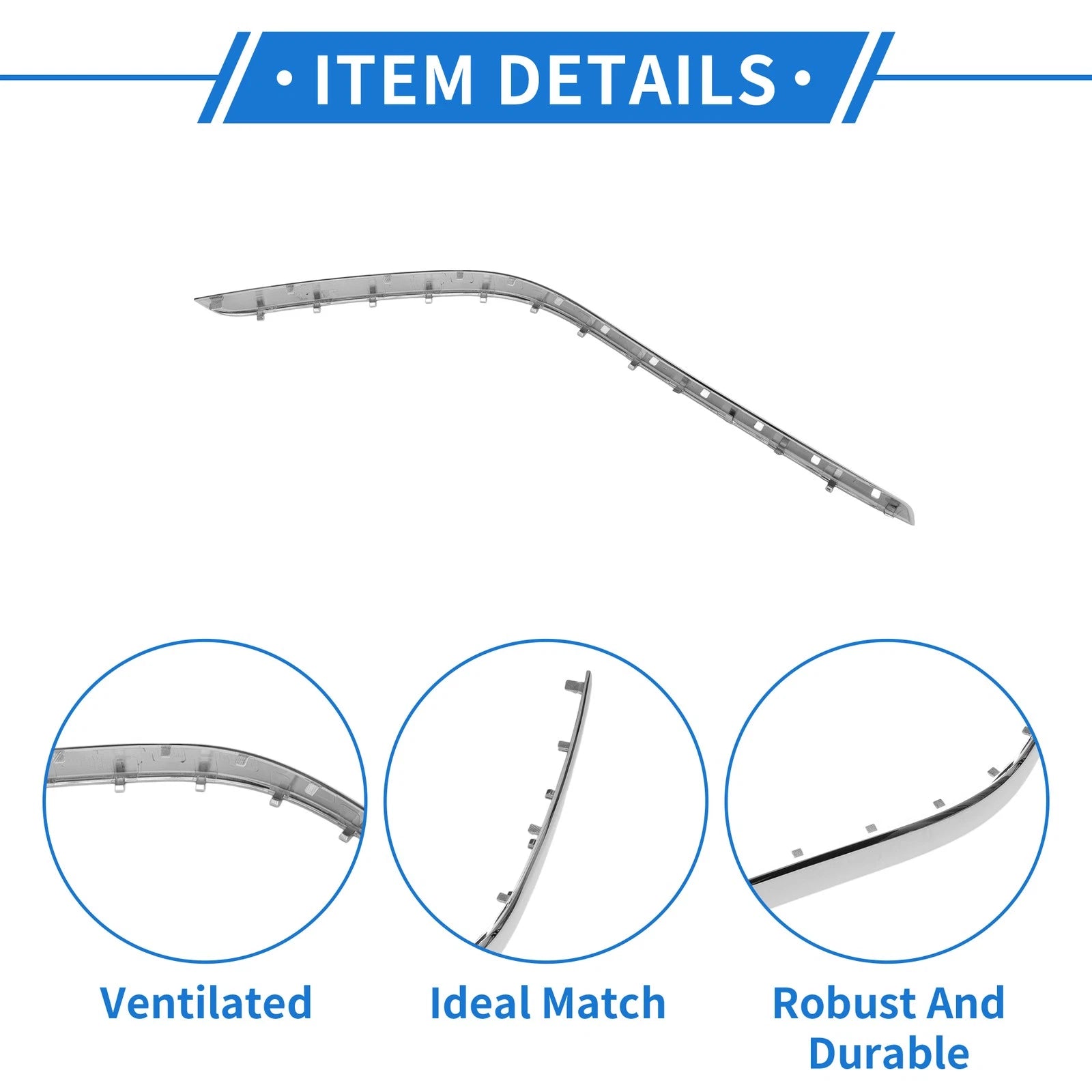 Bumper Grille Trim Garnish Replacement for Mercedes-Benz W204 GLK 2008-2012