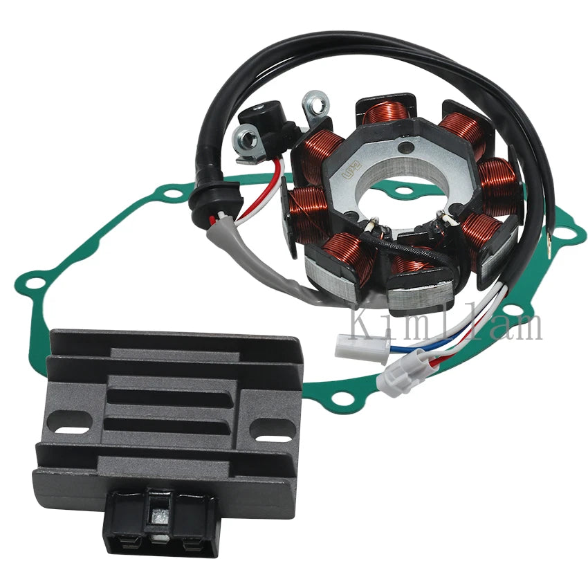 Stator Coil, Regulator Rectifier, Gasket for Yamaha YBR125 (2005–2006)